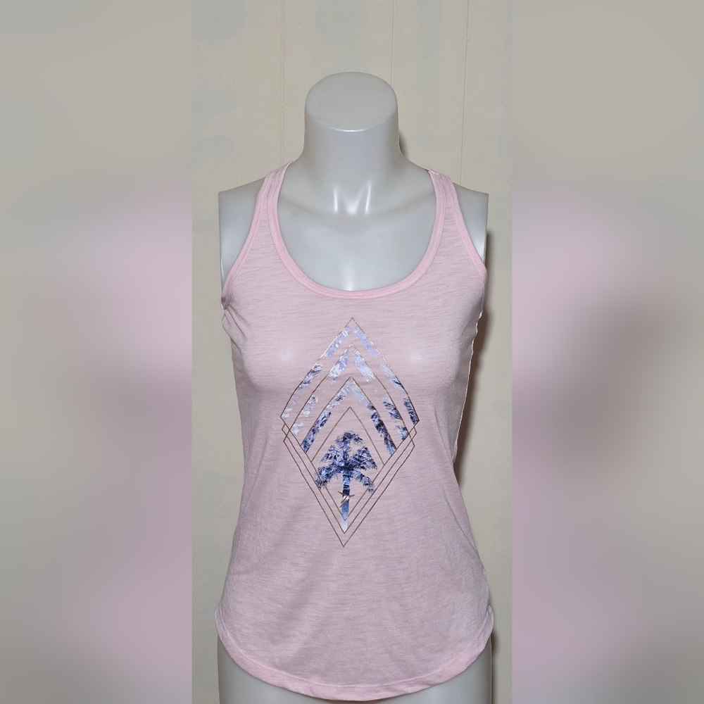 Old Navy Pink Tank Top with Blue Design